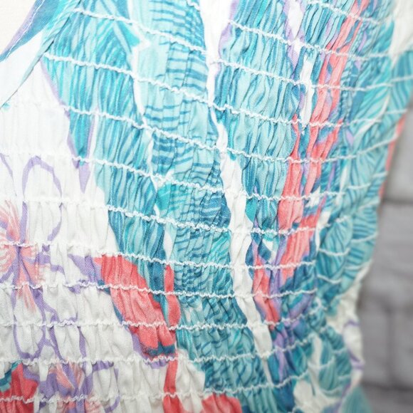 Vintage 80s Hilo Hattie Hawaiian Floral Dress - Picture 6 of 12